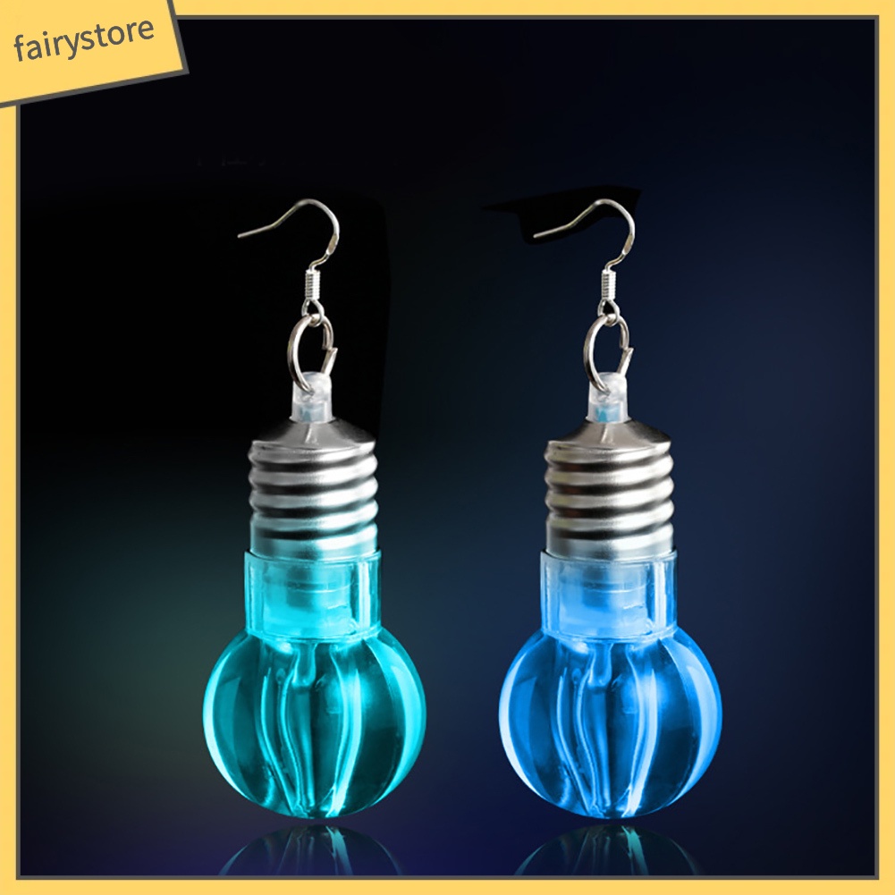 Hoa Tai Hình Bóng Đèn Led Độc Đáo