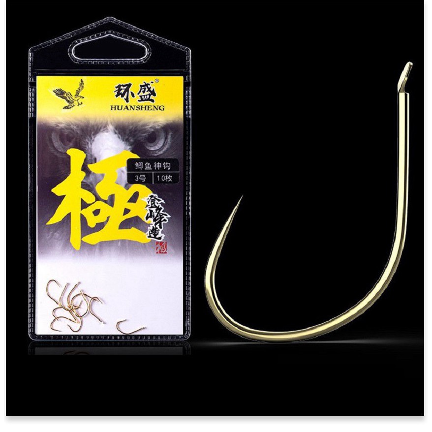 Lưỡi Câu Không Ngạnh Cacborn Ti Tan HUANSHENG Nhật Bản - DIHOSO FISHING LKN06 chuyên câu đơn, câu đài...