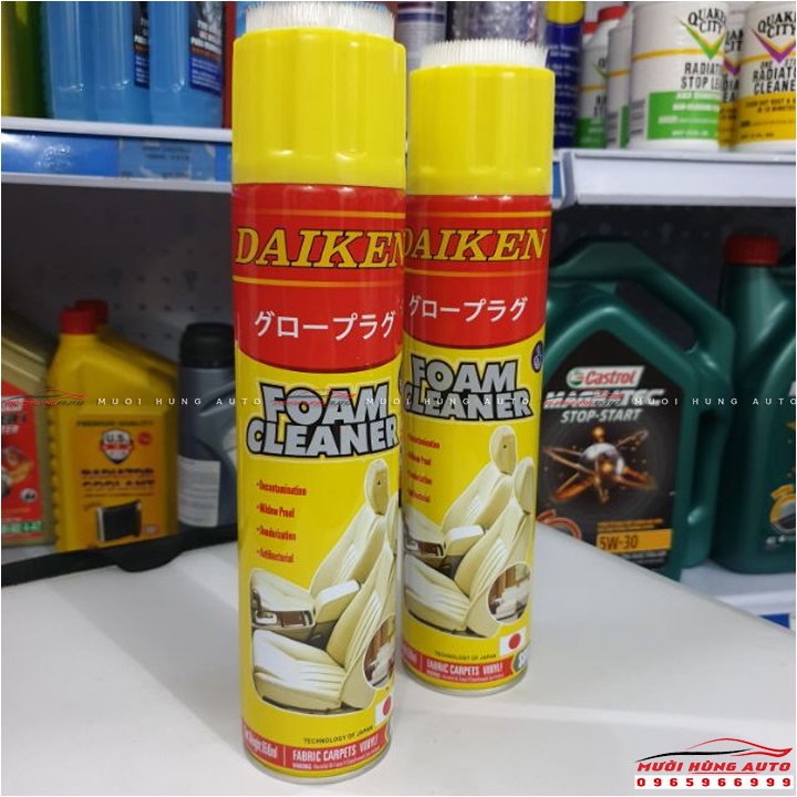 DAIKEN FOAM CLEANER Vệ Sinh Bảo Dưỡng Nệm Ghế Da Xe Hơi