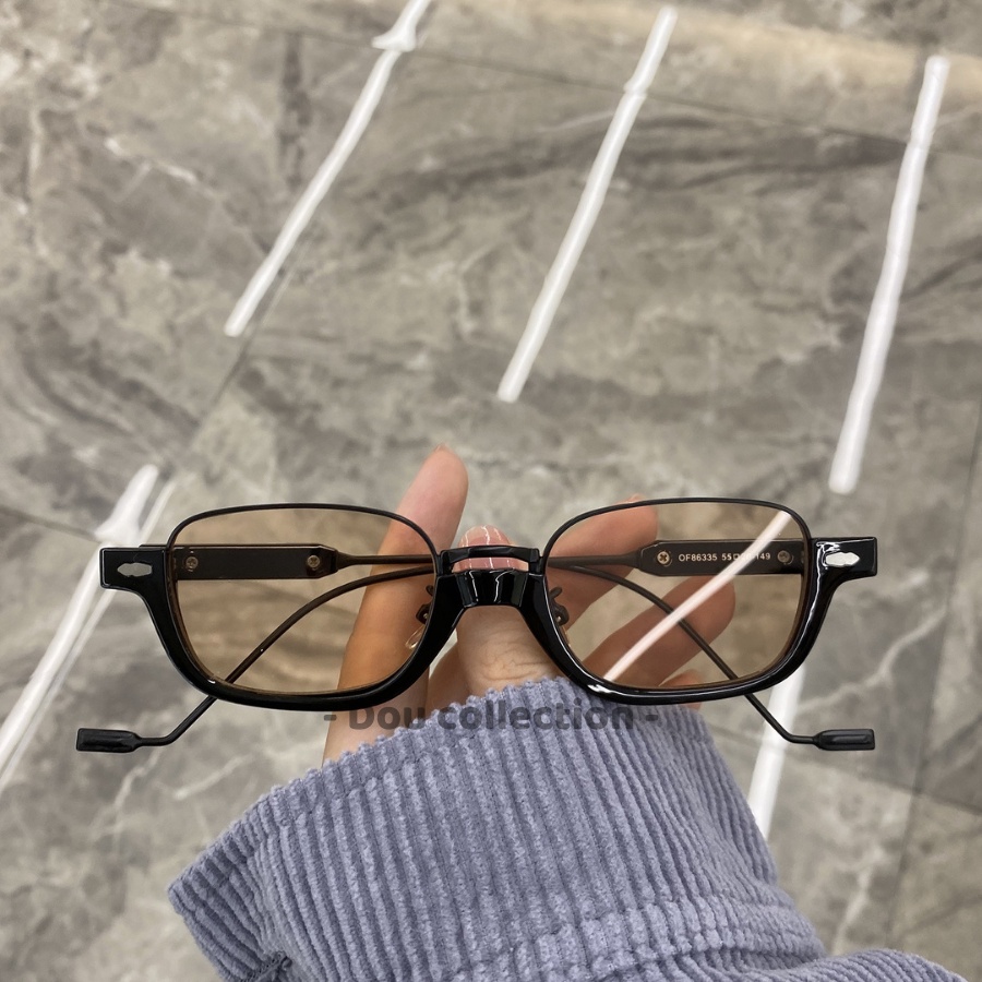 [Nowship2h] Kính Mát (Kính Râm) Cao Cấp Hình Oval Retro Gọng Kim Loại Phong Cách Hàn Quốc - Carl Fitow - Mã MK031