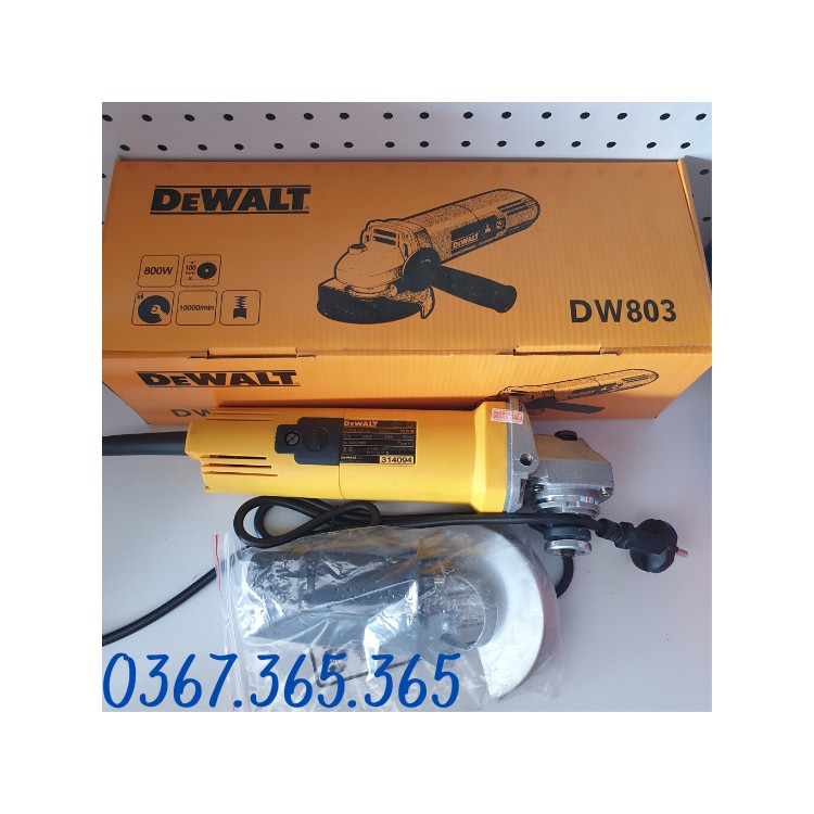Máy cắt tay, máy mài tay DEWALT 800W . đạt tiêu chuẩn châu âu