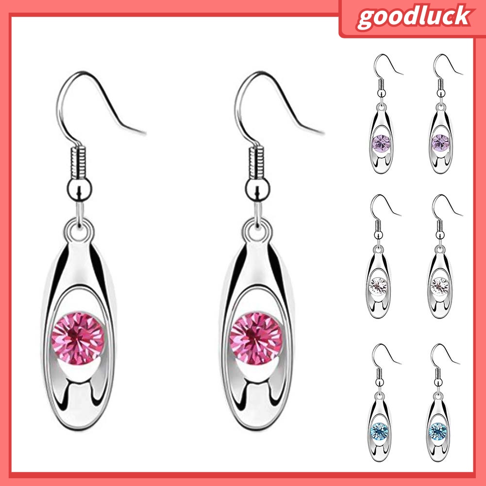 Bông Tai HợP Kim HìNh GiọT NướC ĐíNh Đá Sang TrọNg