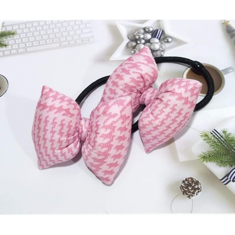 Chun cột tóc hình chiếc nơ nhồi bông (2)