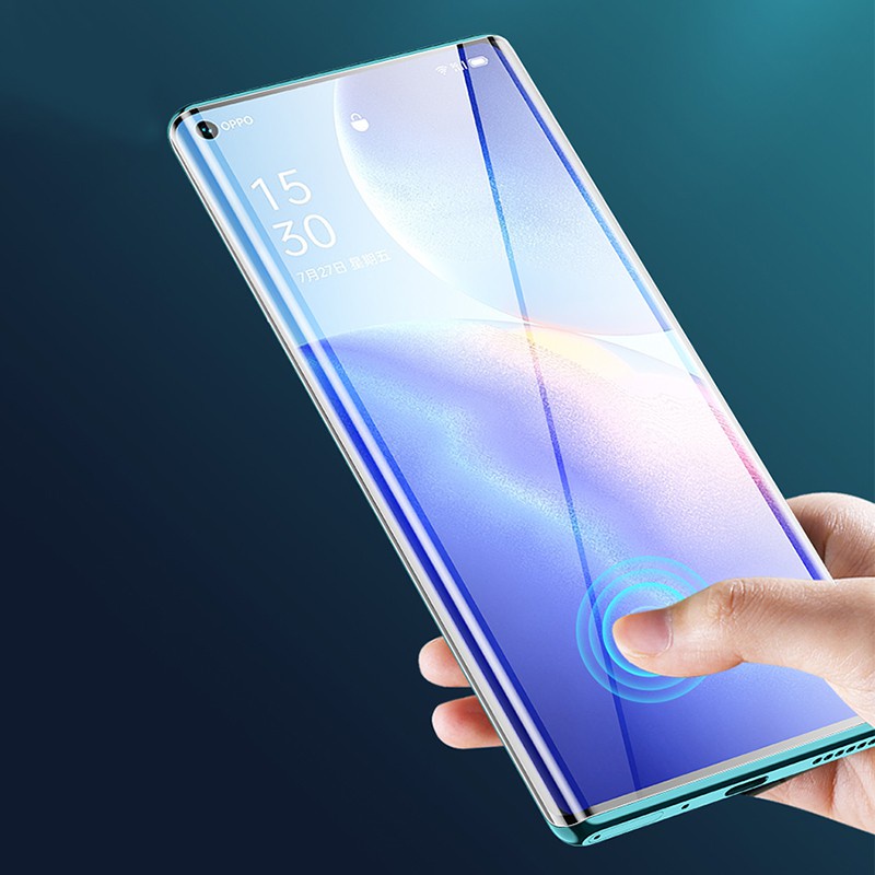 Bảo hiểm đầy đủ 3D OPPO Find X X2 Pro Reno4 Reno5 Pro 3 5G Find X Reno 3 Pro X2 Pro Kính cường lực 9H Bảo vệ màn hình trong suốt UV