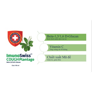 Siro tăng cường miễn dịch giảm ho ImunoSwiss - nhập khẩu châu Âu