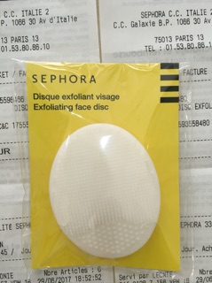 Pad rửa mặt Sephora (Bill mua tại Pháp ảnh bên cạnh)