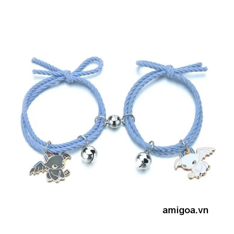 ✨✨Vòng Tay Cặp Đôi Nam Châm Màu Đen Và Trắng Thu Hút Nhau