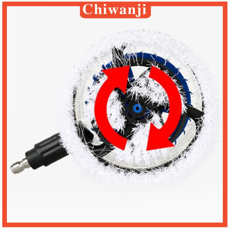 Bàn chải tròn xoay tự động lông cứng với đầu nối nhanh 1/4  cho lau xe hơi