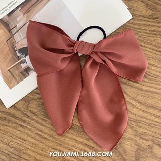 Chun buộc tóc nơ lụa fairy chiffon style Hàn Quốc