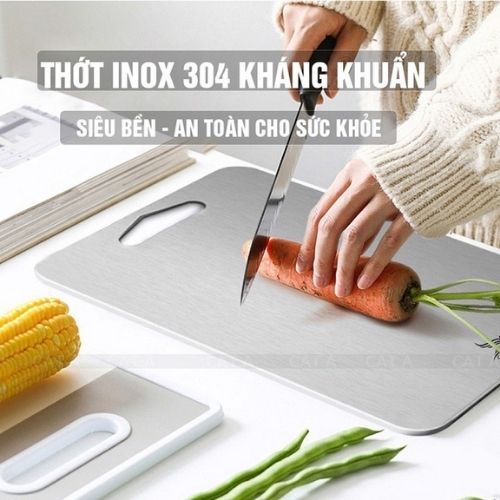 Thớt Inox Kháng Khuẩn, Khử Mùi, Chống Nấm Mốc, Cường Lực