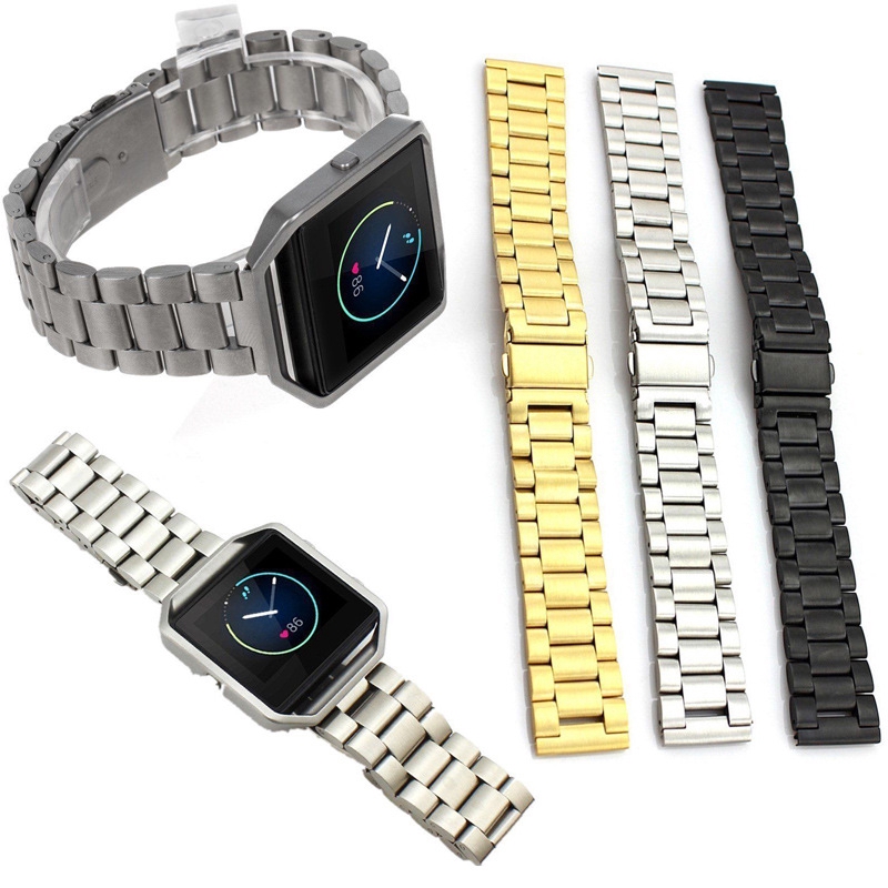 Dây Đeo Thay Thế Cho Đồng Hồ Thông Minh Fitbit Blaze Bằng Thép Không Gỉ