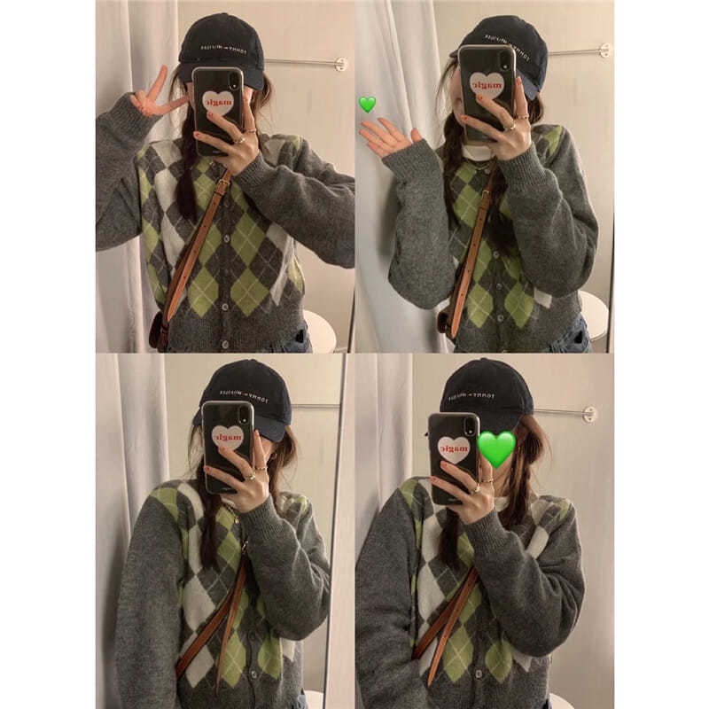 [Spot] Áo Khoác cardigan Dệt Kim Mỏng Dáng Rộng Phong Cách Hàn Quốc Ngọt Ngào Và Tươi Tắn Hợp Thời Trang