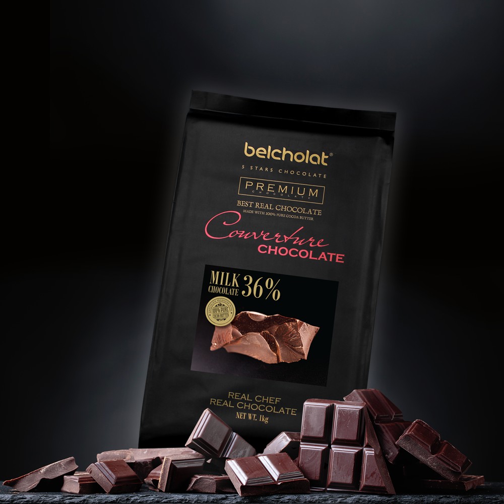 Thanh sô cô la 1kg Nâu couverture / Milk chocolate