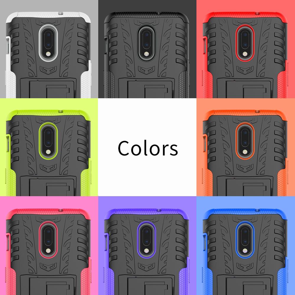 Armor Bracket Back Cover Oneplus 6 6T 7 Pro Hard PC Case