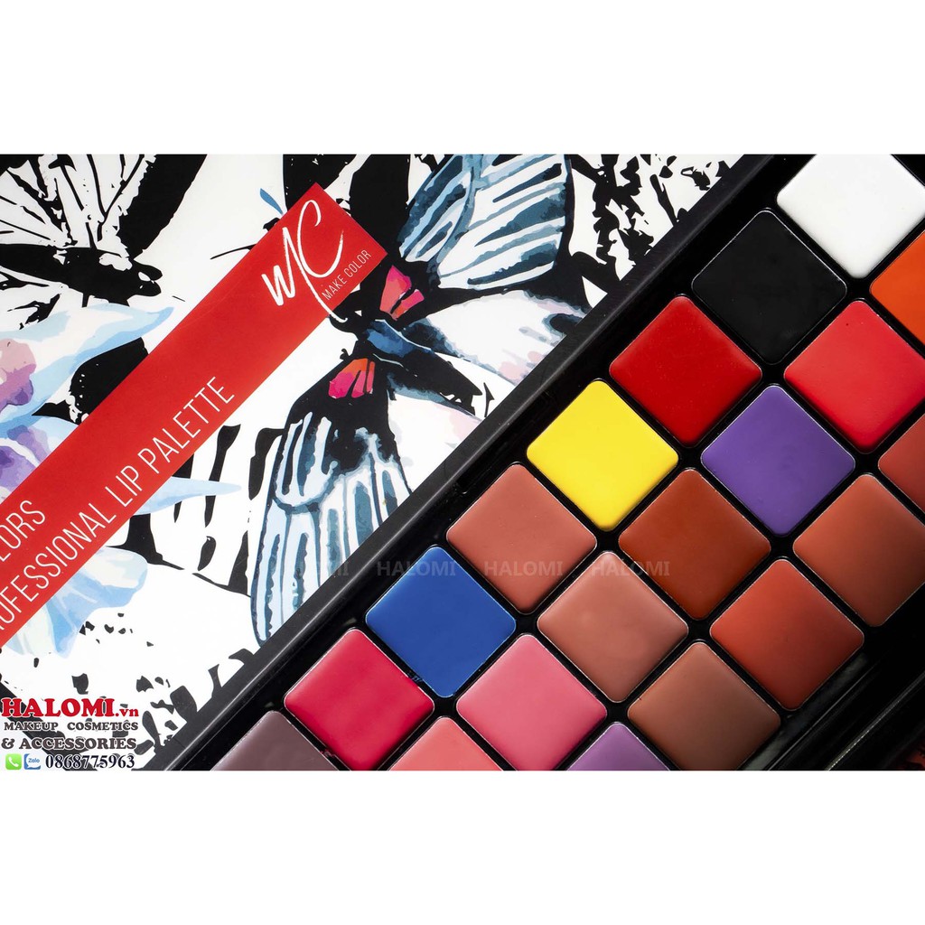 Bảng son MC Thái 24 ô professional lip palette Thái