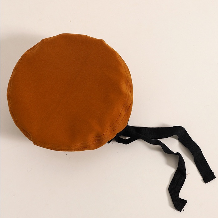 Mũ Beret Màu Trơn Thêu Chữ Phong Cách Nhật Bản Thời Trang Cho Bé