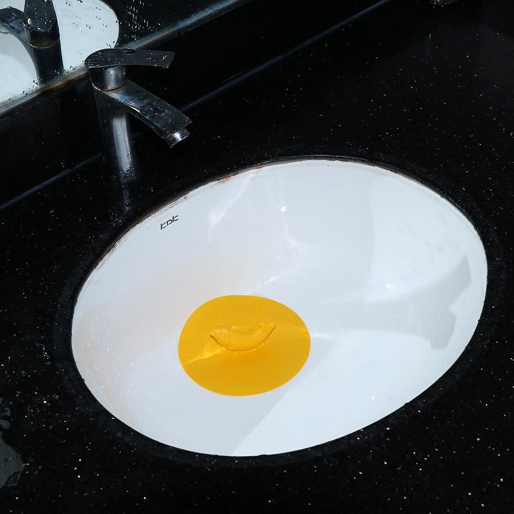 YEW Nắp Đậy Cống Thoát Nước Bồn Rửa Chén Bằng Silicon Hình Cá Chép Chống Rò Rỉ