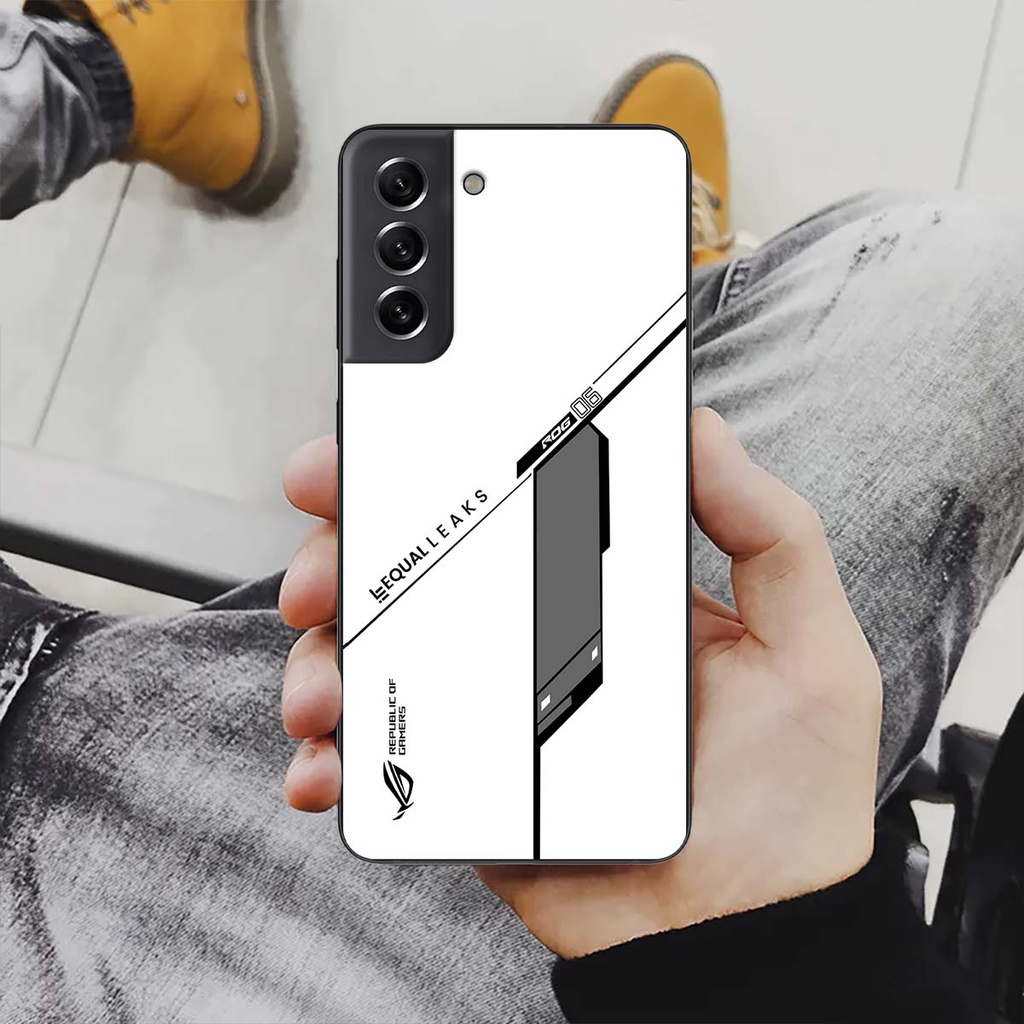Ốp lưng điện thoại Samsung Galaxy S21 FE - Republic of Gamers, chất liệu kính cường lực