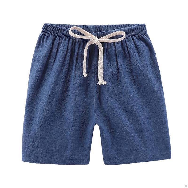 Quần Short Cotton Màu Trơn Cho Bé Trai