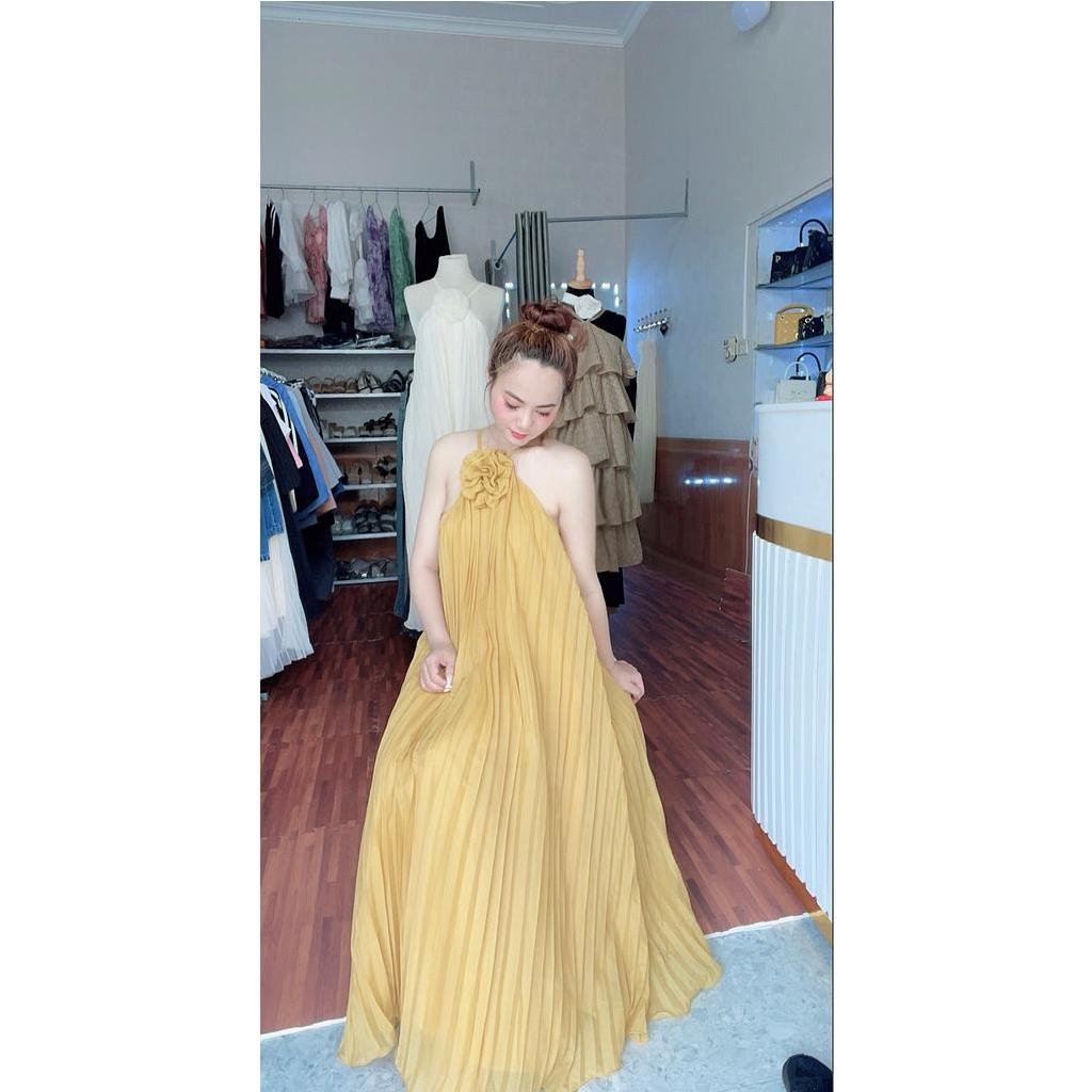 VÁY YẾM MAXI ĐÍNH HOA VOAN TƠ CỰC XINH ĐI BIỂN | BigBuy360 - bigbuy360.vn
