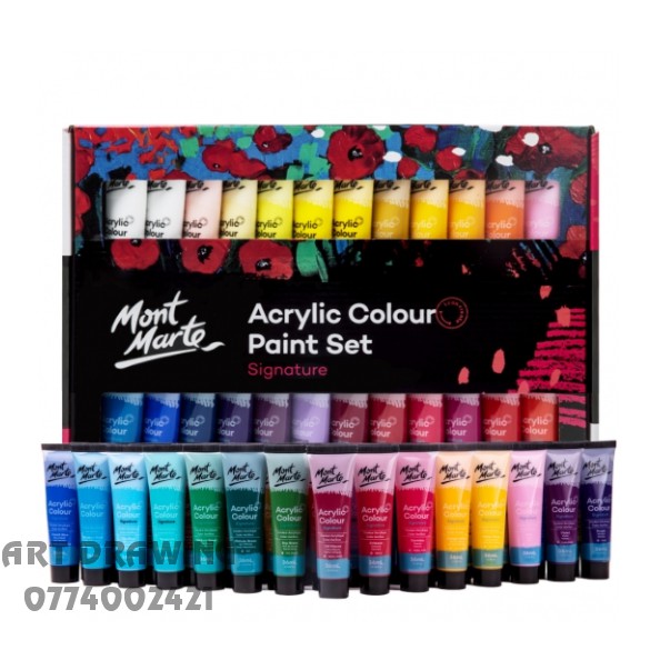 Màu Acrylic Mont Marte 18/24/36/48 x 36ml, Mont Marte Signature Acrylic Paint Set