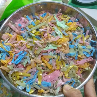 Túi Zip 100g Thun Cột tóc cho bé nhiều màu (Ảnh thật)