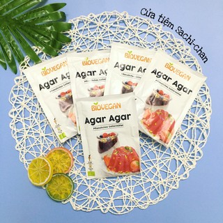 Bột rau câu hữu cơ Agar Biovegan Đức 30g (HSD 2023)