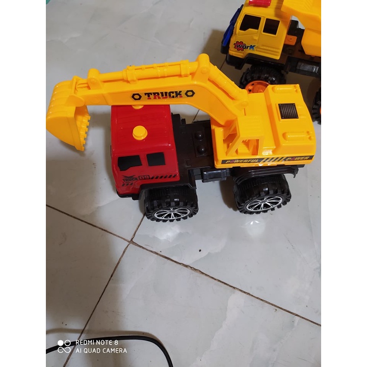 Đồ chơi cho bé, oto chở hàng, máy múc,cần cẩu