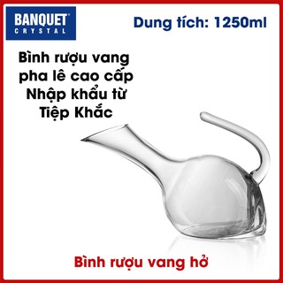 Bình pha lê Decanter vang hở đựng vang dung tích 1250ml