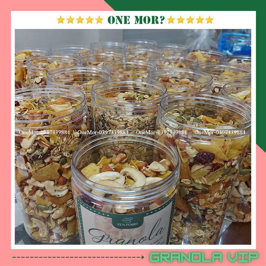 Granola siêu hạt VIP ngũ cốc dinh dưỡng ăn kiêng giảm cân và cho mẹ bầu | OneMor