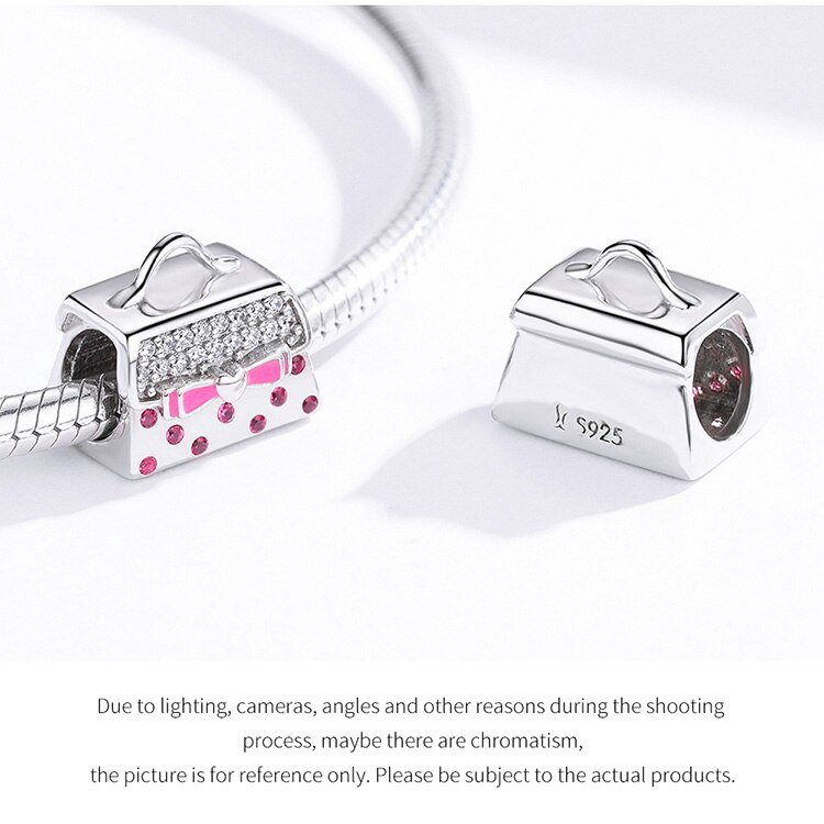 Hạt Phụ Kiện Bamoer SCC1391 Bằng Chất Liệu Bạc Phong Cách Châu Âu Sang Trọng Dùng Làm Vòng Đeo Tay Nữ