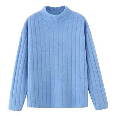 Áo sweater dài tay cổ cao thời trang Hàn Quốc 2020 cho nữ