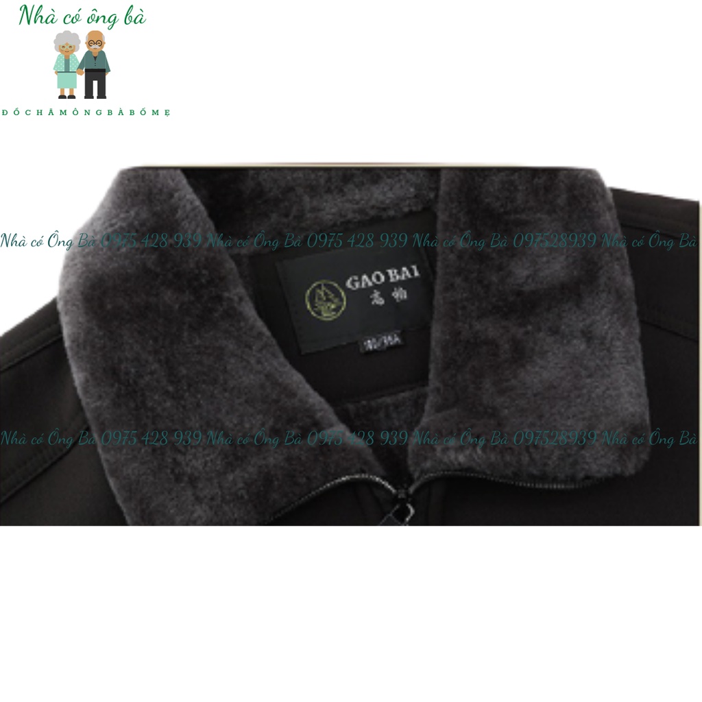 Áo khoác trần bông kéo khóa cực ấm cho bố mùa đông, áo khoác mùa đông nam giới đồ trung niên mẫu mới hot