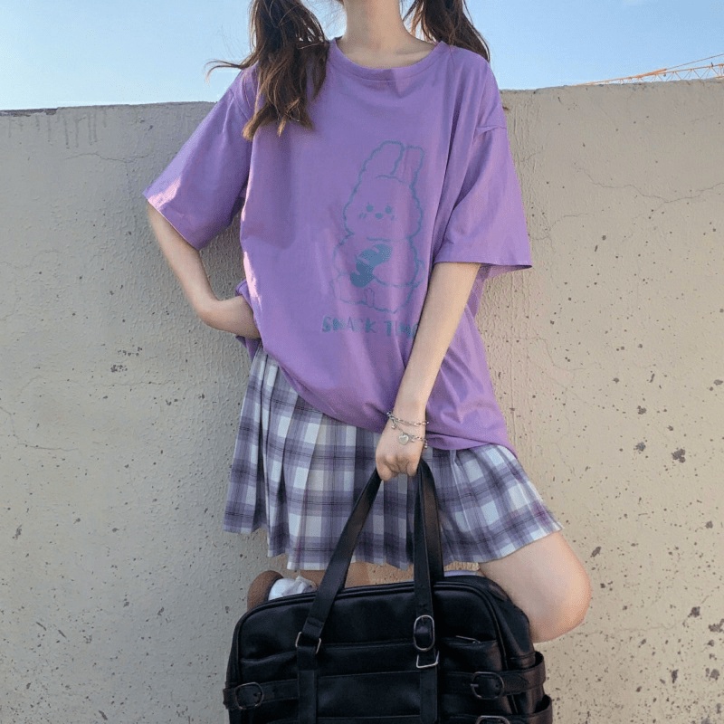 Áo Tun Nữ Form Rộng Hình Thỏ SNAK TIME  - ĐĂNG QUANG CLOTHER