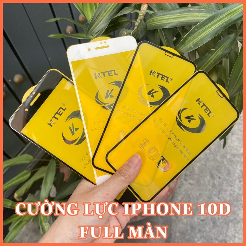 [SIÊU RẺ] CƯỜNG LỰC FULL MÀN 10D DÀNH CHO IP 6/6S/7/8 6+/6S+/7+/8+ X XR XSMAX 11PRO 11 PROMAX 12PROMAX 13PROMAX