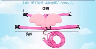 Dây dắt yếm cánh thiên thần cho chó mèo
