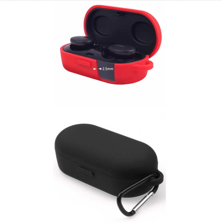 (Có móc đeo) Ốp Silicon chống sốc cao su - ốp bảo vệ tai nghe Bose Sport Earbuds / Bose QuietComfort Earbuds case