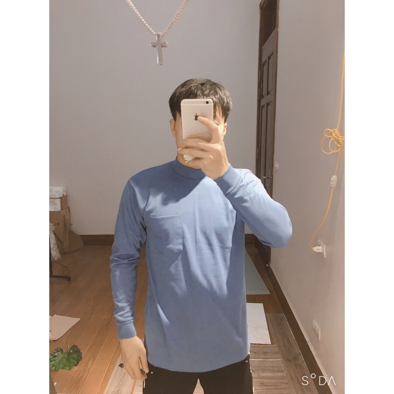 Áo thun dài tay thu đông, cổ 3 phân nam 5 mầu  ,mềm mại, dễ chịu, thoáng mát, thấm mồ hôi, lịch sự | BigBuy360 - bigbuy360.vn