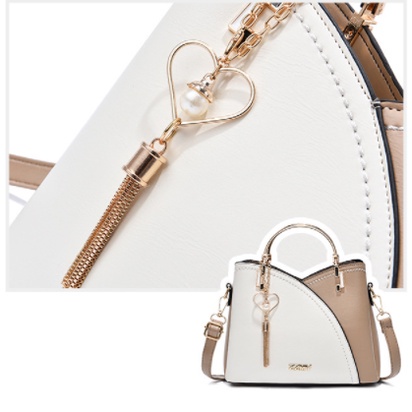 Hàng Có Sẵn QiDong beg Túi Đeo Chéo Vai Phối Màu Sắc Thời Trang Dành Cho Nữ