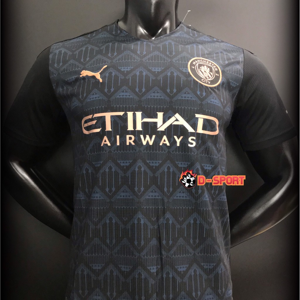 Quần Áo Bóng Đá CLB Manchester City Away 20/21 - Hàng Nhập Thái - Vải Mè Cao Cấp