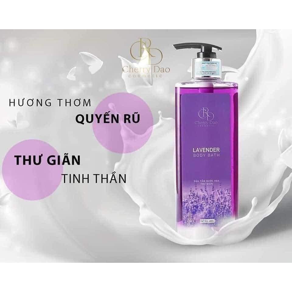 Sữa tắm trắng mịn da hương nước hoa lưu hương thơm lâu Lavender CRD Cosmetic 400ml | BigBuy360 - bigbuy360.vn