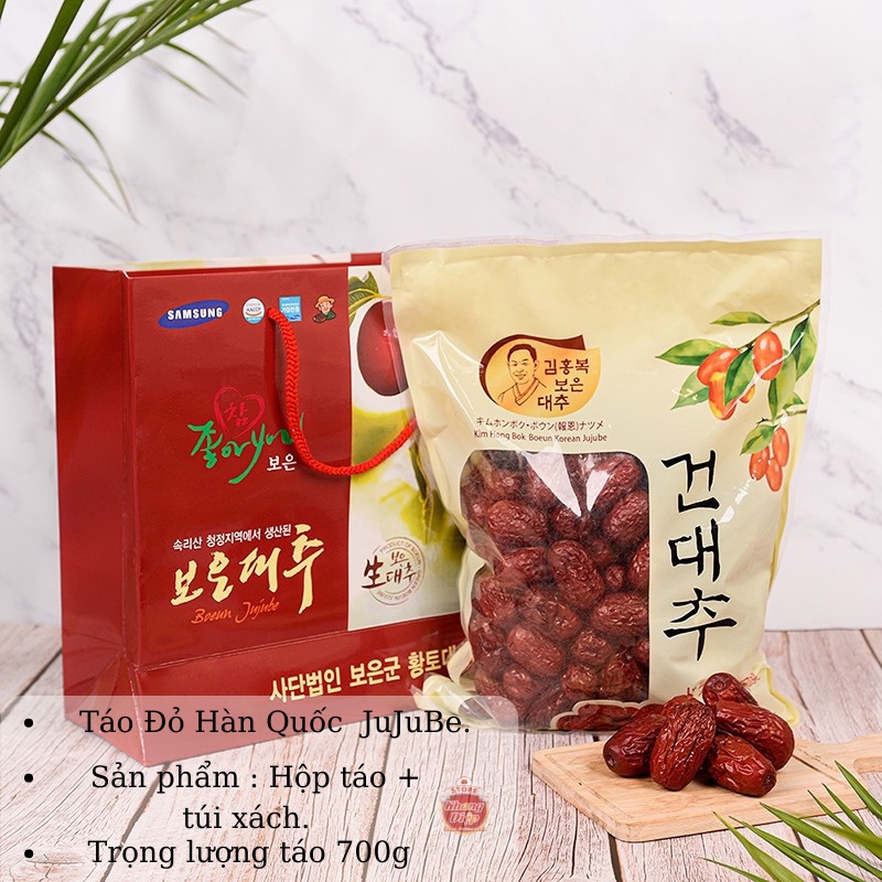 Táo đỏ sấy khô hàn quốc loại 1 chính hãng giàu dinh dưỡng, giúp bổ sung khí huyết 1kg