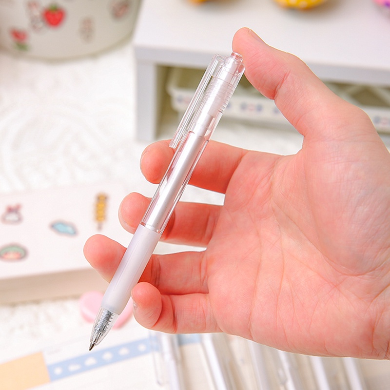 Minimore | Bút Bi Mực Đen Ngòi 0.5mm Trong Suốt Dễ Thương Phong Cách Hàn Quốc B21