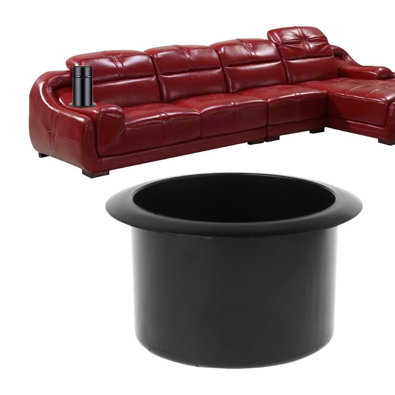 Giá Đỡ Cốc Uống Nước Bằng Nhựa Màu Đen Cho Xe Hơi / Tàu Thuyền RV