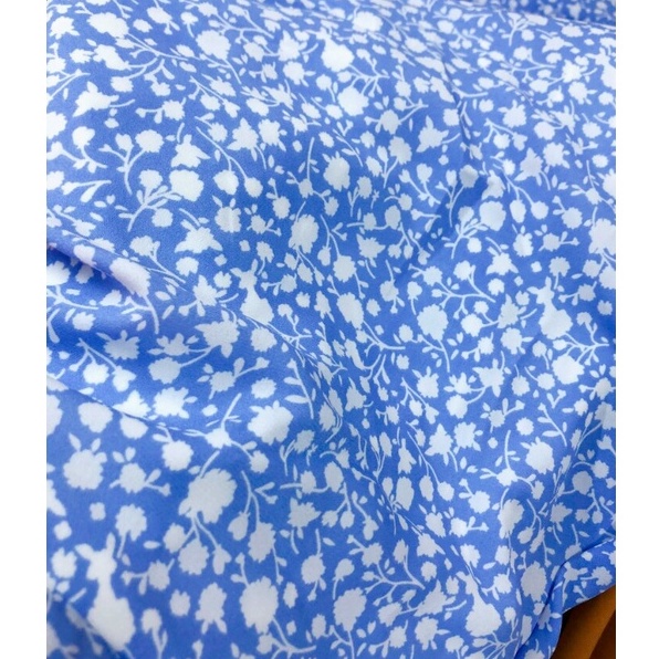 ĐẦM MAXI HOA ĐI BIỂN DÁNG DÀI XẺ TÀ NHÚN RÚT CÓ DÂY BUỘC EO