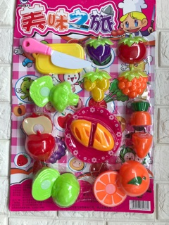 Đồ chơi-1 bộ cắt hoa quả cho bé
