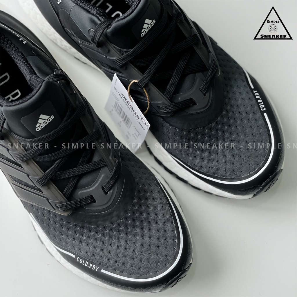 Giày Adidas Ultraboost 21 COLD.RDY Chính Hãng 💙SIMPLE SNEAKER💙 Giày Chạy Ultra Boost 21 Màu Đen Trắng Thể Thao