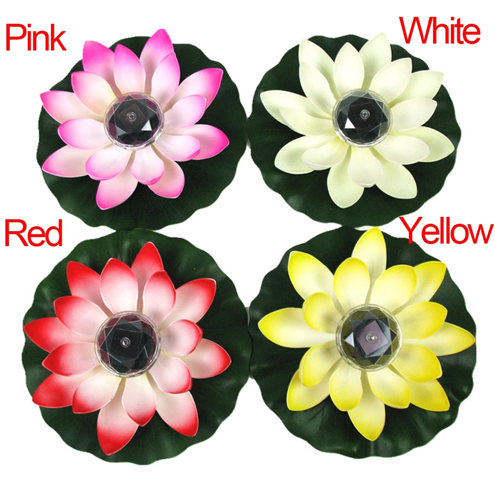 Đèn hoa sen trang trí ao hồ sử dụng năng lượng mặt trời