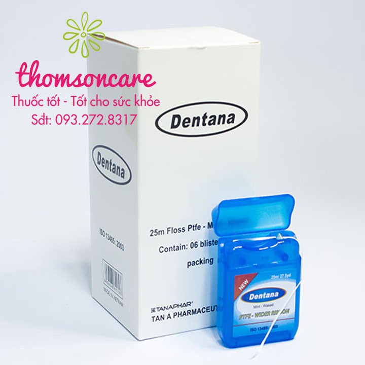 Chỉ nha khoa Dentana - Chỉ cuộn hương bạc hà thơm mát