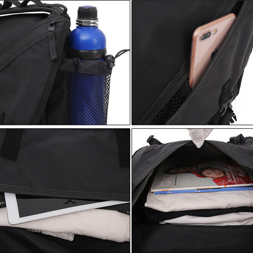 Túi đeo chéo nam, Túi đeo hông nữ màu đen có chống nước đựng nhiều đồ, sách vở A4 quần áo mỹ phẩm đi chơi, đi học TT009L | BigBuy360 - bigbuy360.vn